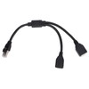 RJ45 Ethernet Adapter Cable Extension Function 1 to 2 Port