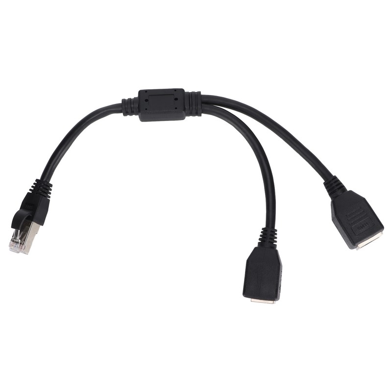 RJ45 Ethernet Adapter Cable Extension Function 1 to 2 Port
