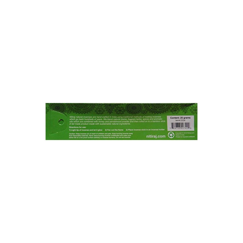 Nitiraj Green Champa Natural Balance Incense 25gm Single Packet