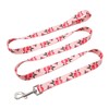 Olahibi Dog Collar and Leash Set, Cute Rose Pattern, Polyester