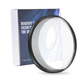 PATIKIL 67mm Camera Blur Filter, Ghost Center Field Motion Super Speed Blur Filter Ghost Cinematic Effect Double Sided Effect Photography Prism for Photo Video Camera DSLR, Black