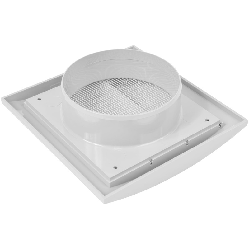 White Exhaust Hood Vent 4'' Inch with Built-in Pest Guard