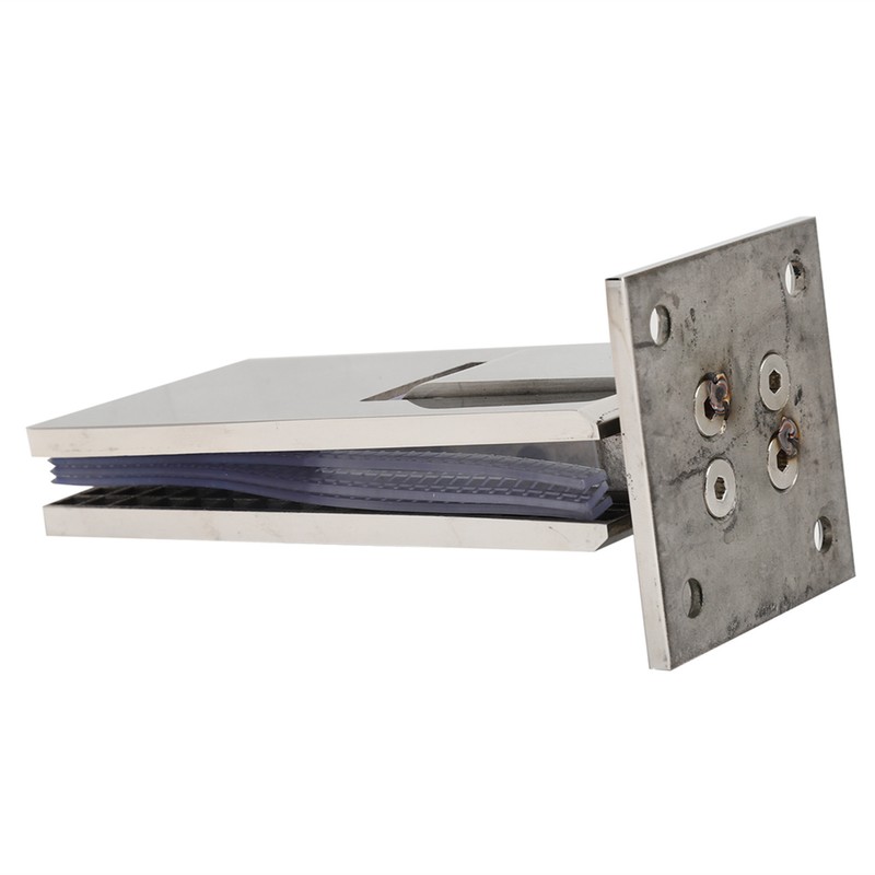 90 Degree Bathroom Door Clip Stainless Steel DoubleSided Shower Glass