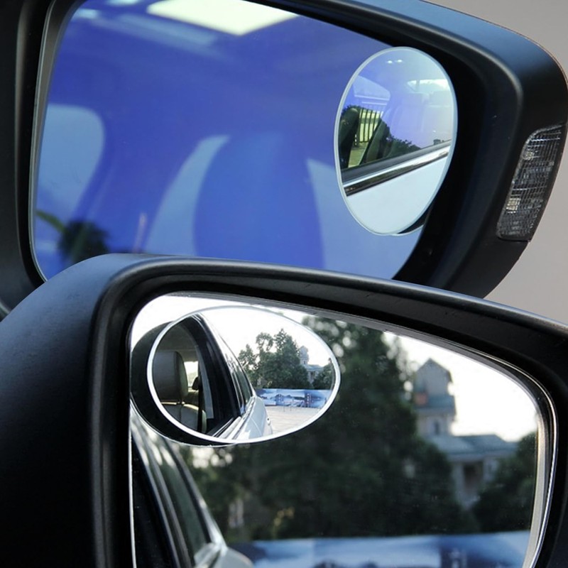 Ampper Oval Blind Spot Mirrors, Frameless 360 Degree Adjustabe HD