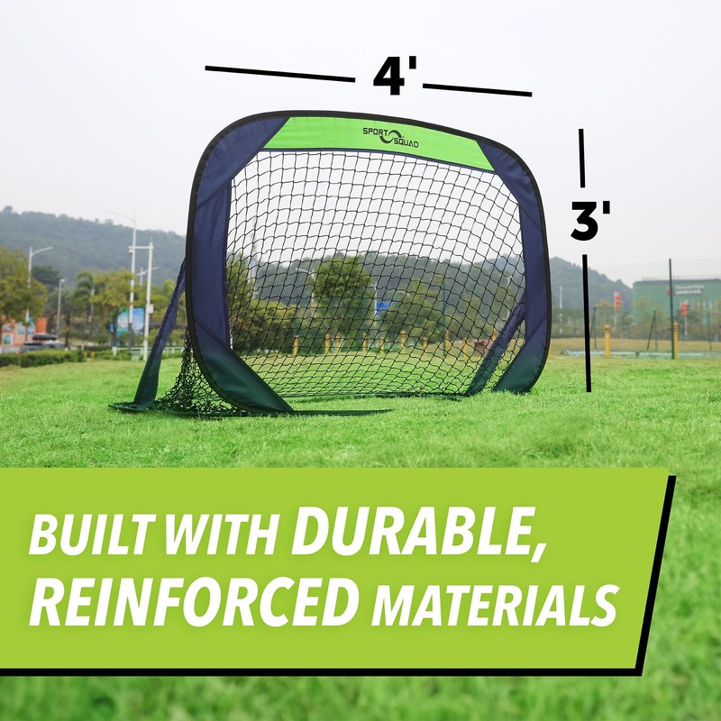 Sport Squad Portable Soccer Goal Net Set - Set of
