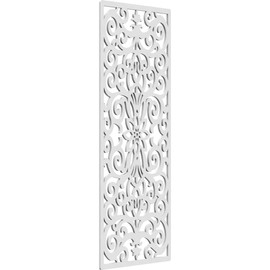 17 3/8"W x 44 3/8"H x 3/8"T Buel Decorative Fretwork Wall Panels in Architectural Grade PVC