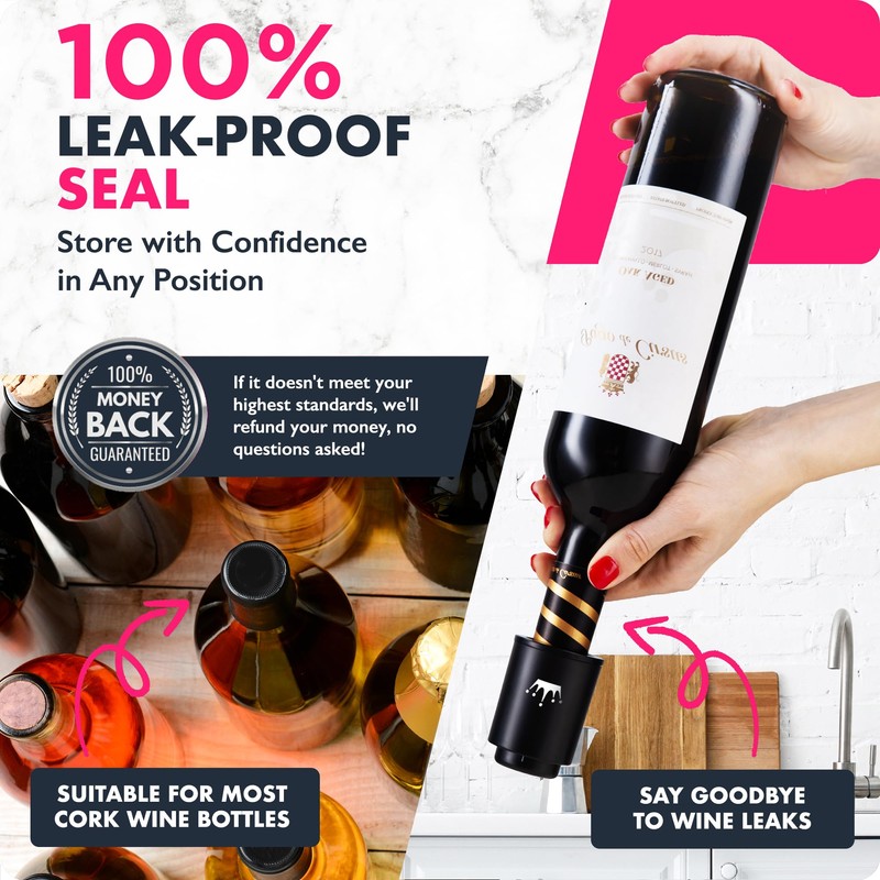 VINABON Tapones de vino al vacío 2023 - Ahorro de