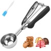 TOPINCN Duradero Cuchara Helado de Acero Inoxidable de Grado Alimenticio,