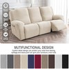 Gennia Waterproof Recliner Sofa Cover,Stretch Reclining Couch Covers with Pockets,Washable