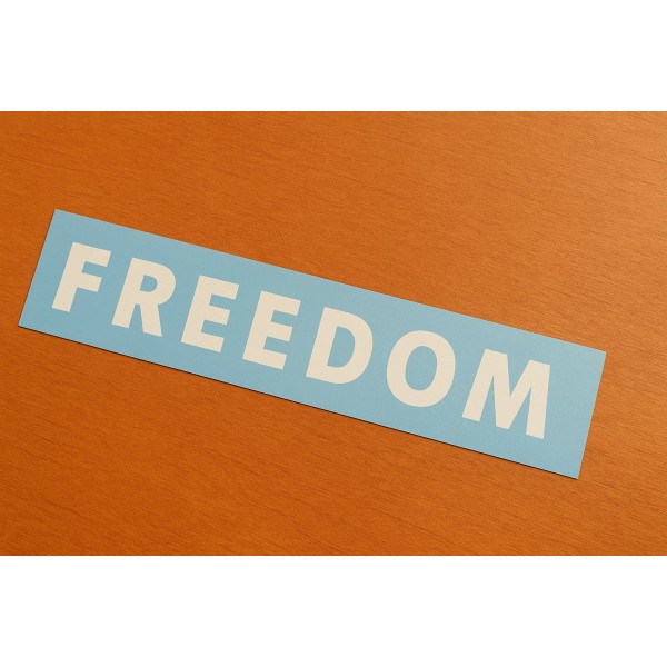 FREEDOM Vinyl Decal Sticker - Die Cut weatherproof - Charlie