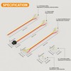PAUTIX 12mm Connectors for RGB Smart IC COB LED Strip