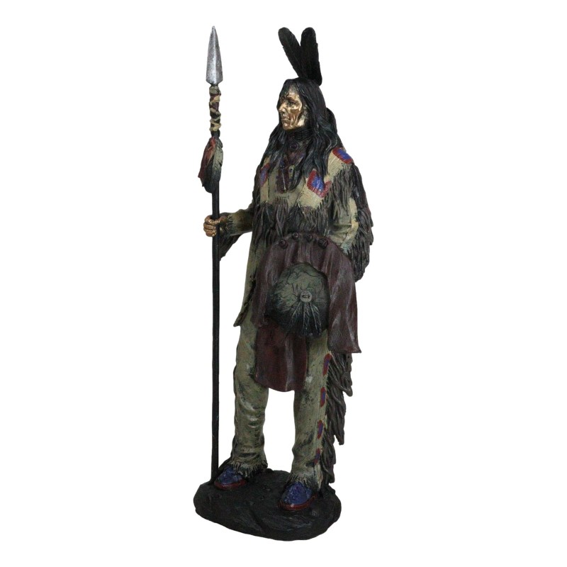 Koitsenko Indian Tribal Hunter Warrior Chief Holding Spear And Shield
