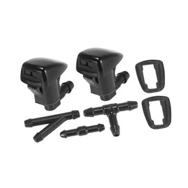 A ABSOPRO Front Windshield Washer Nozzles Fit for Jeep Grand Cherokee with Hose Connector - Pack of 7 Black Item Replacement