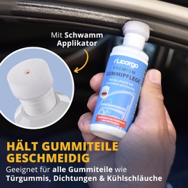 LICARGO Rubber Care Car Seal Winter – Cleans, Cares & Keeps Rubber Smooth – Car Rubber Care Winter Prevents Freezing of Rubber Seal – Door Rubber Care & Rubber Care Pen 75 ml