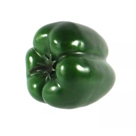 Unbranded Artificial Bell Pepper Green - Plastic Decorative Vegetable Peppers Fake