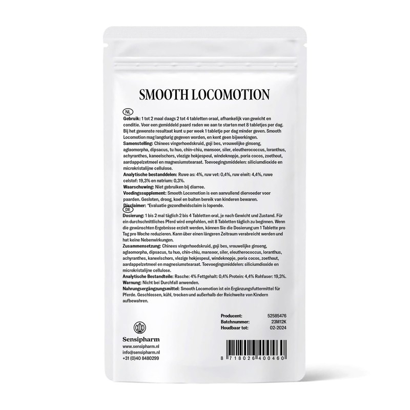 Sensipharm Smooth Locomotion - Naturally Helps with Back, Hindquarters, Hind