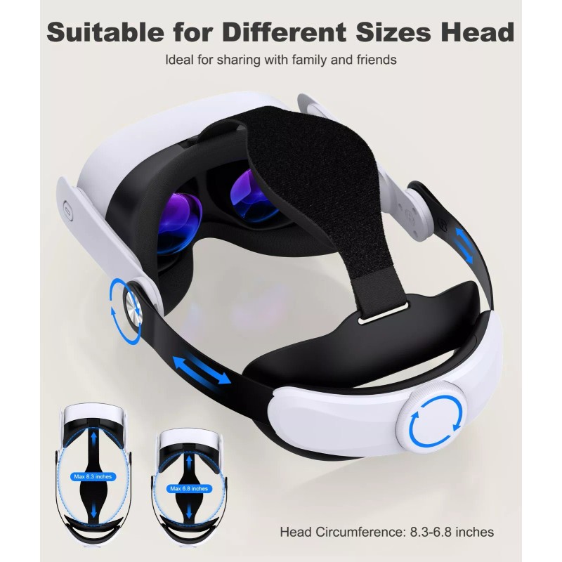 BEBONCOOL For Meta Oculus Quest 3/Quest 3S/Quest 2 VR Comfort