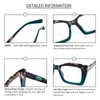 REAVEE 3 Pack Oversized Square Reading Glasses Oprah Style for