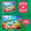 Puzzle 1000 Pieces Adult Puzzle Colourful Tile Game Flowers and