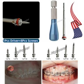 Unbranded Dental TAS Mini Micro Screw Orthodontic Anchorage Screws Handle Driver Implants