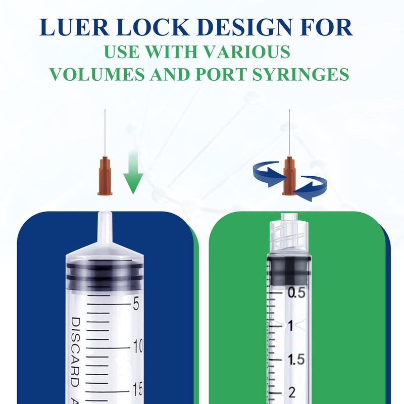 26 Guage 1 Inch Luer Lock Needle for Lab Measuring,