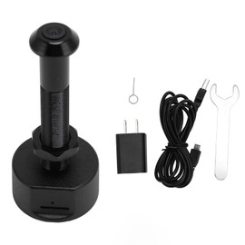 Peephole Camera 2MP Wide Angle 1.9mm Lens Motion Detection 2 Way Talk APP Control Wireless Door Viewer Camera 100‑240V US Plug