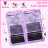 Lash Clusters Kit 3 Boxes 1925Pcs Wispy Eyelash Clusters 30D-150D/Bottom/Spiky