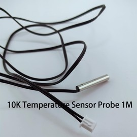 4pcs NTC 10K 3950 Thermistor 1 M, 10K Thermistor Temperature Sensor Probe, Stainless Steel 3950 NTC 10K Temp Sensor Probe use for Water Dispenser/Refrigerators/Freezers,etc.