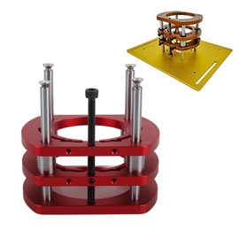 Precision Router Lift, Woodworking Trimming Machine, Aluminium Alloy Milling Table, Saw Insert, Plates, Lifting System, Base Set for Small Trimming Machines, Default