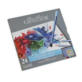 Cretacolor Marino Lightfast Watercolor Pencil Sets, 24-Pencil Set,Multi