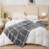 Mokoya Super Soft Plaid Checkered Blanket 50"x70", Lightweight Fluffy Throw