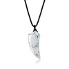 COAI Men's Surfer Necklace with Pointed Pendant, howlite, Howlite