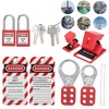 Lockout Tagout Kit, Practical Multifunctional Electrical Lockout Locks for Lock