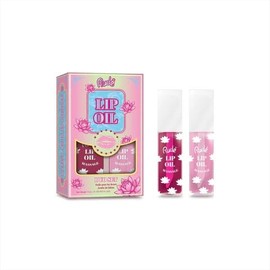 Rude Cosmetics Lip Oil Massage Set, Plumping Lip Gloss Oil for Women & Girls, Hydrating Moisturizing Lipgloss for Soft Nourished Lips, Passion Fruit & Grapefruit Flavors, Ideal for On-the-Go Lip Care