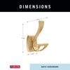 Delta DAN35-BB Dansant Hook, Brushed Brass