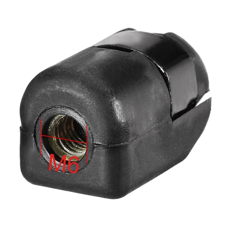 Sourcing Map M6 Internal Screw Fit Black PA66 A5 Gas