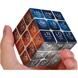 Periodensystem Zauberwürfel Chemische Elemente, Speed Zauberwürfel 3x3 Speed Cube, Original Speedcube Stickerless, Cube Element Würfel, Puzzle Cube Spielzeug für Kinder und Erwachsene
