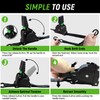 Retractable Ratchet Straps(4 Pack) - 1in x 10ft Self Retracting