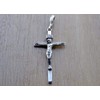925 Sterling Silver Cross Pendant INRI Jesus Christ Crucifix Religious