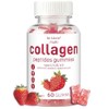 Micro Ingredients Multi Collagen Peptides for Women & Men, Hydrolyzed 60 Collagen Gummies, Type I,II,III,V,X Protein with Biotin, Vitamin C, Hyaluronic Acid, Berry Flavor, Booster Skin Elasticity