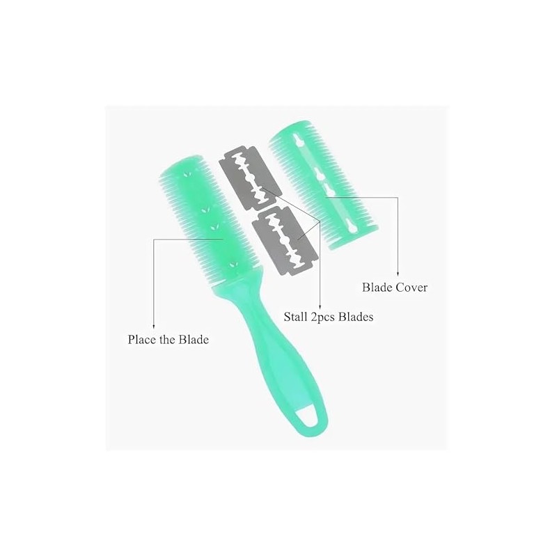 Hair Razor Comb with Two Sides - Hairdressing Combo for