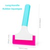 Rubber Squeegee for Shower Glass Mirror Window Tinting, 2 Pack