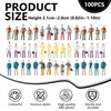 HO-SFSM Pack of 100 Mini Model Railway Figures, Small Figures