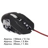 RGB Wired Gaming Mouse Side Key Design 1200DPI RGB Breathing