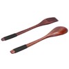QANYEGN Wooden Spoon Fork Soup Set, Reusable Handmade Flatware Set,