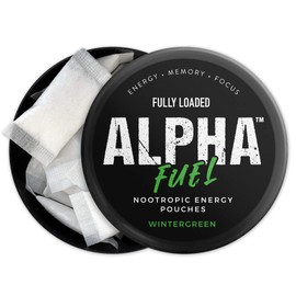 Fully Loaded Bullseye Fully Loaded Alpha Fuel Nootropic Pouches (Wintergreen Fuel) - Nootropic Energy Pouches with Caffeine, Alpha GPC, Tyrosine, Taurine, Guarana and More