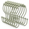 Bathway Sage Green Shower Curtain Hooks Shower Curtain Rings Rust