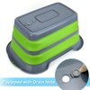 ddLUCK Multi-Functional Collapsible Pet Bathtub with Drainage Hole, Portable Indoor
