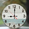 Rustic Farmhouse Wall Clock Wooden Beach Style Home Decor 10-Inch