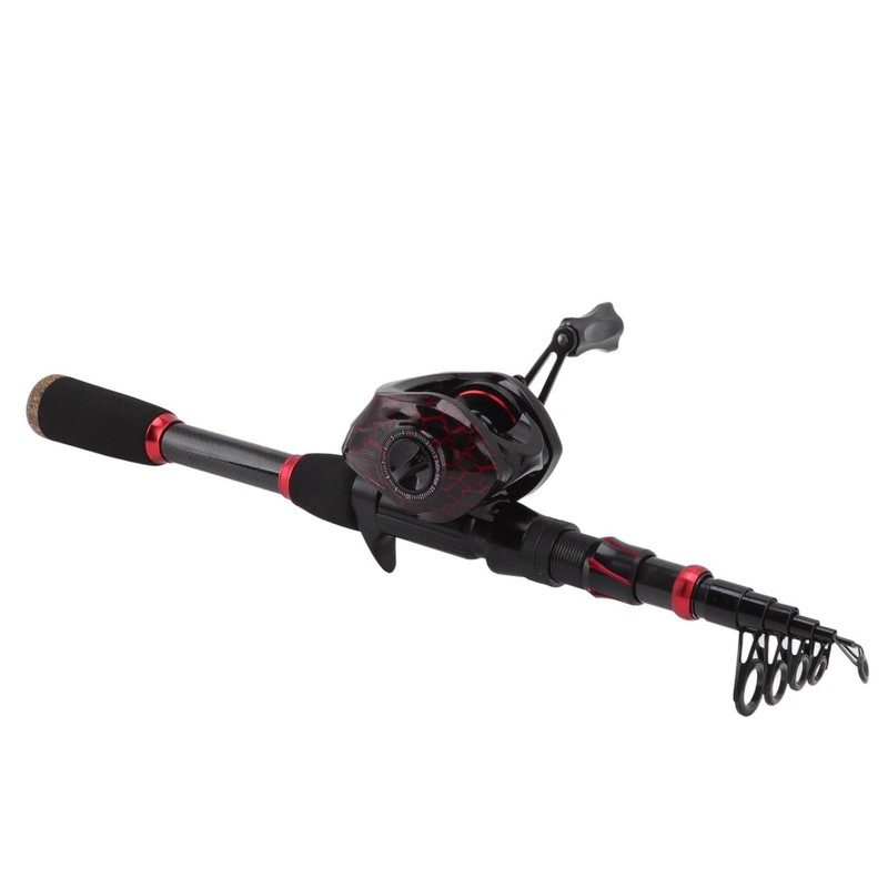 Fishing Rod and Reel Combos Carbon Fiber Telescopic Fishing Pole
